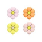 Daisy Folieballoner Lilla/Gul/Orange