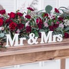 Mr & Mrs Skilt Træ Hvid