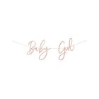 Baby Girl Banner Lyserød