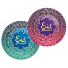 Eid Mubarak Paptallerkener Lilla/Blå