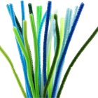 Chenille Piberensere Grøn/Turkis