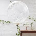 Store Hvid Konfetti Balloner
