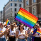 Pride Flag På Pind Regnbue