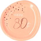 Paptallerkener 80 Års Lush Blush