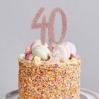 40 Års Kagetopper Rosaguld
