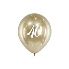 40 Års Balloner Guld