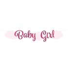 Baby Girl Bogstavbanner Lyserød