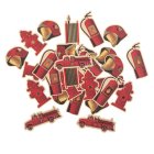 Brandmand Bordkonfetti Rød/Guld