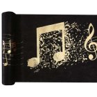 Musik Bordløber Guld/Sort