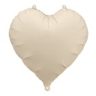 Hjerte Folieballon Mat Lysgrå