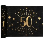 50 Års Bordløber Guld/Sort