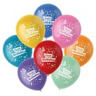 Happy Birthday Color Pop Latexballoner Multifarvet