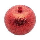 Glitter Æble Julepynt Rød
