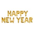 Happy New Year Folieballoner Guld
