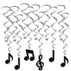 Musiknoder Swirls Sort