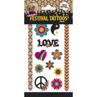 Festival Tatoveringer Med Glitter