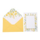 Citron/Mimosa Invitationskort Med Konvolut