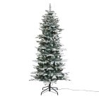 Kunstigt FROST Juletræ LED 180 x 86 cm Klasse A