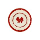 Sløjfe Paptallerkener Rød/Beige