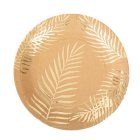 Palmeblade Tallerkener Kraft/Guld