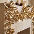 Juleguirlande Mat Guld