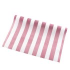 Stribet Bordløber Pink/Hvid