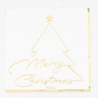 Merry Christmas Servietter Hvid