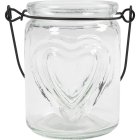 Glas Lanterner Med Hjerte Relief