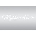 Guirlande Tillykke Med Huen Hvid