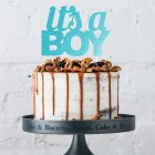 It's A Boy Kagetopper Glitter Blå