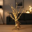 LED Jute Juletræ Guld