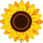 Solsikke Folieballon