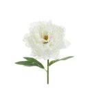 Kunstig Pæon Blomst Hvid