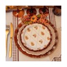 Thanksgiving Paptallerkener Brun