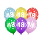 18 Års Balloner Farvemix