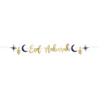 Eid Mubarak Guirlande Blå/Guld