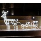 LED Rørlys Rensdyr Med Kælk Sort
