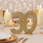 30 Års Bordtal Figur Guld