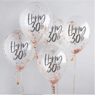 Happy 30th Konfettiballoner Rosaguld