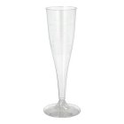 Plastik Champagneglas Transparent