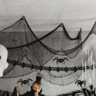 Halloween Stofbaggrund Sort