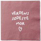 Verdens Sødeste Mor Servietter Pink