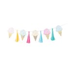 Pastel Isvaffel Kvastguirlande