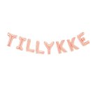 Tillykke Folieballon Rosaguld