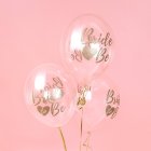 Bride To Be Balloner Guld/Klar
