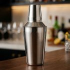 Tredelt Cocktailshaker Sølv Rustfri Stål