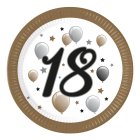 18 Års Paptallerkener Guld