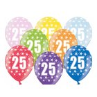 25 Års Balloner Farvemix