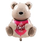 I Love You Teddybjørn Folieballon