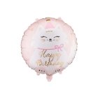 Happy Birthday Kat Folieballon Lyserød